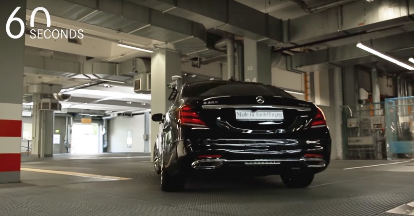 VIDEO: Mercedes-Benz S-Class W222 facelift 2018 diuji keluar dari baris produksi kilang tanpa pemandu 679024