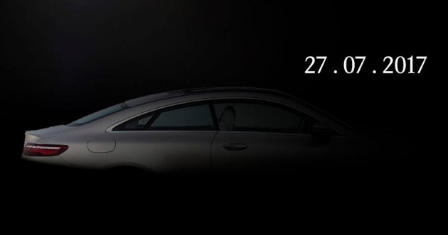 C238 Mercedes-Benz E-Class Coupe teased ahead of official Malaysian market launch on July 27, 2017