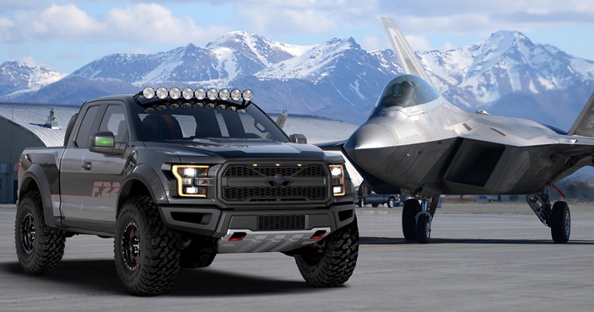Ford F-150 Raptor one-off inspired by F-22 Raptor 679611