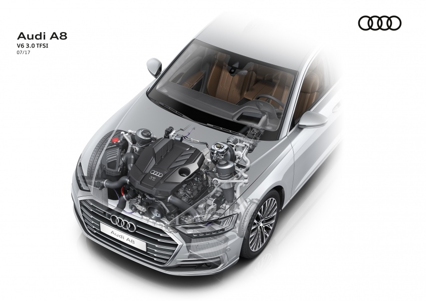 2018 Audi A8 unveiled – new tech, standard mild hybrid system, world-first Level 3 autonomous driving Image #681577