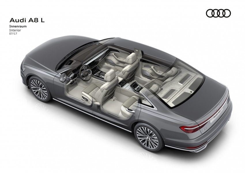2018 Audi A8 unveiled – new tech, standard mild hybrid system, world-first Level 3 autonomous driving Image #681585