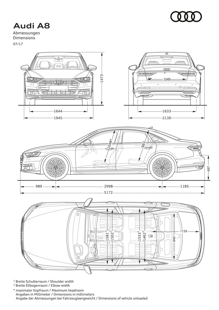 Audi A8 2018 – sistem hibrid ringkas datang standard 682235