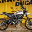 Ducati Scrambler Cafe Racer dan Desert Sled tiba di Malaysia dengan harga pasaran RM69k termasuk GST