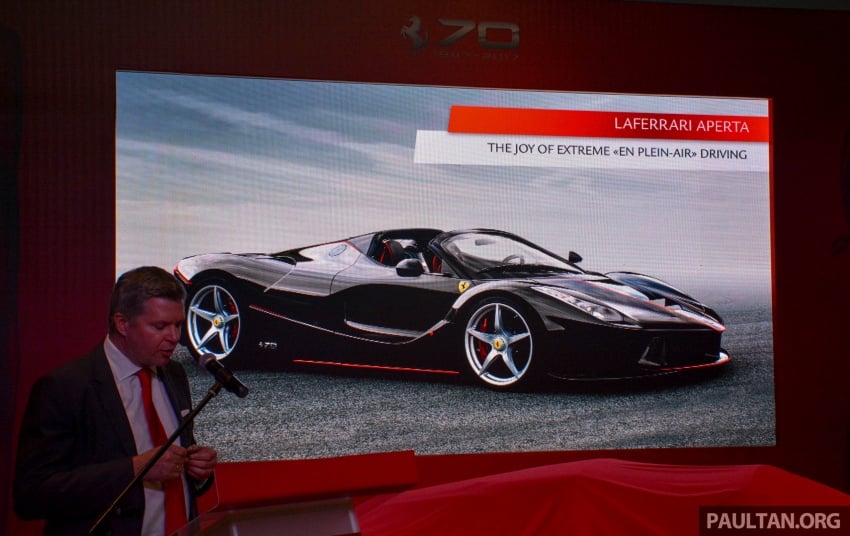 Ulangtahun ke-70 Ferrari dilancar di M’sia – LaFerrari Aperta tampil perdana buat pertama kali di sini 686589