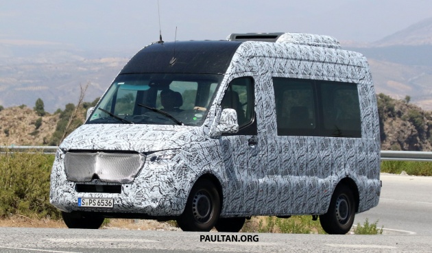SPYSHOT: Mercedes-Benz Sprinter 2018 – van yang akan diperkenal dengan varian janaan kuasa elektrik