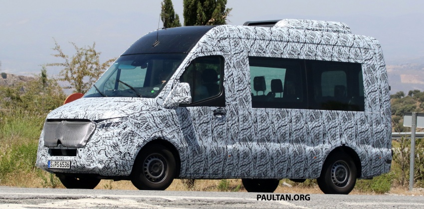 SPYSHOTS: 2018 Mercedes-Benz Sprinter van spotted, full-electric variants set to be operational by 2020 684768