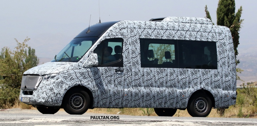 SPYSHOTS: 2018 Mercedes-Benz Sprinter van spotted, full-electric variants set to be operational by 2020 684769