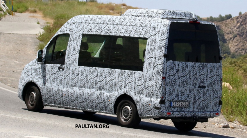 SPYSHOTS: 2018 Mercedes-Benz Sprinter van spotted, full-electric variants set to be operational by 2020 684771