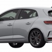 Renault Megane RS baharu – lukisan paten tersiar