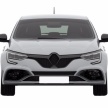 Renault Megane RS baharu – lukisan paten tersiar