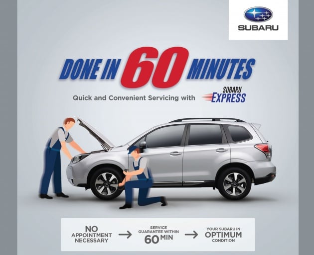 AD: Subaru Express service – in and out in 60 minutes