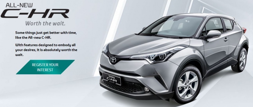 Toyota C-HR dibuka untuk pelanggan daftarkan minat 689153