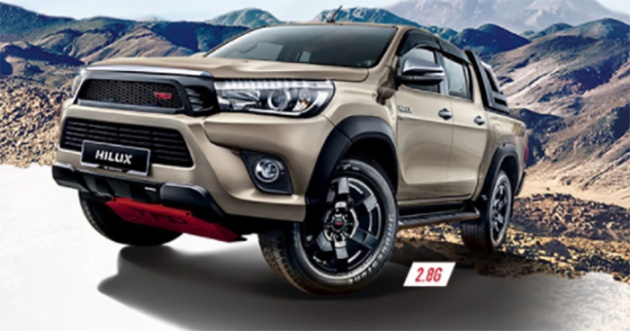 Toyota Hilux kini hadir dengan aerokit TRD, RM4,800