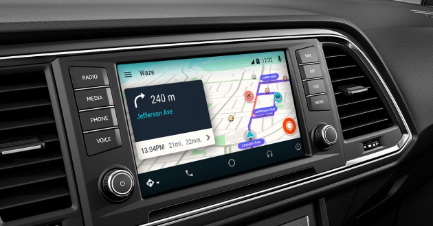 Waze kini boleh diguna melalui aplikasi Android Auto