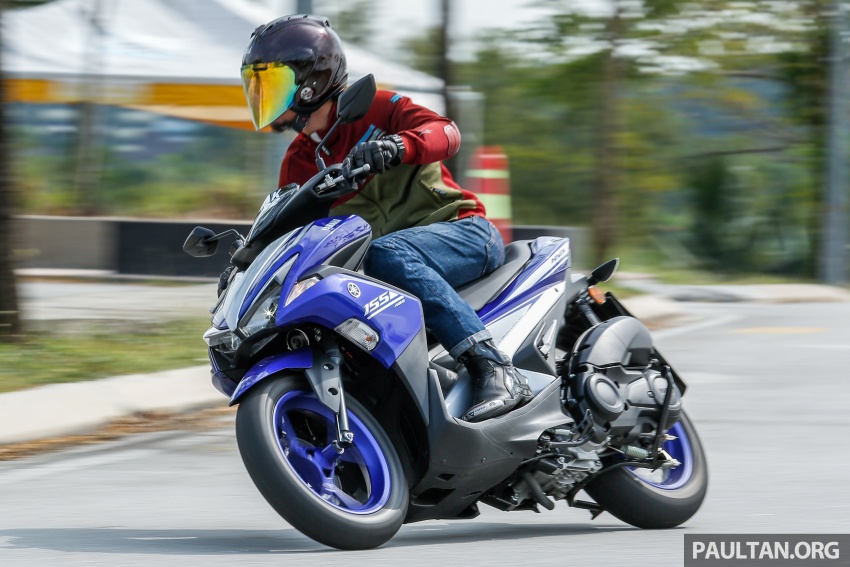TUNGGANG UJI: Yamaha NVX 155 – Adakah prestasi skuter ini cukup sporty seperti penampilannya? Image #693078