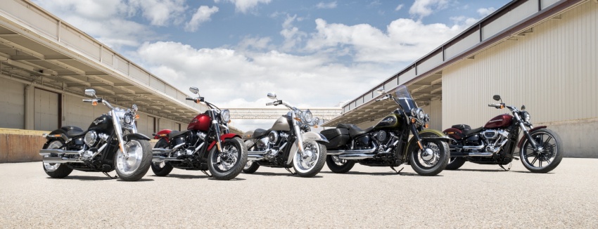 2018 Harley-Davidson Softail range updated – 107 and 114 Milwaukee Eight V-twin engines, faster and lighter 703789