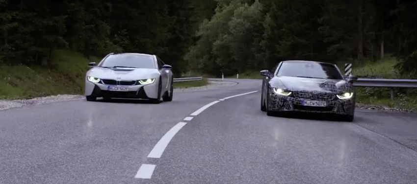 BMW i8 Roadster teased again, this time on the move 702772