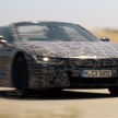 BMW i8 Roadster teased again, this time on the move