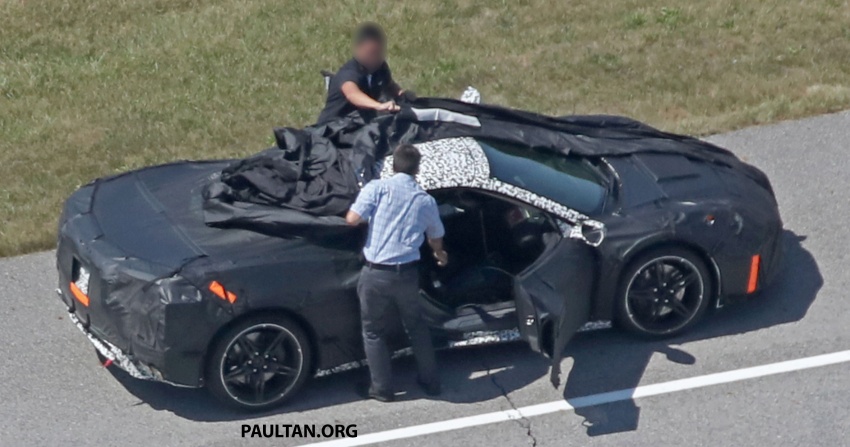 SPYSHOTS: Mid-engined Corvette spotted testing 694161