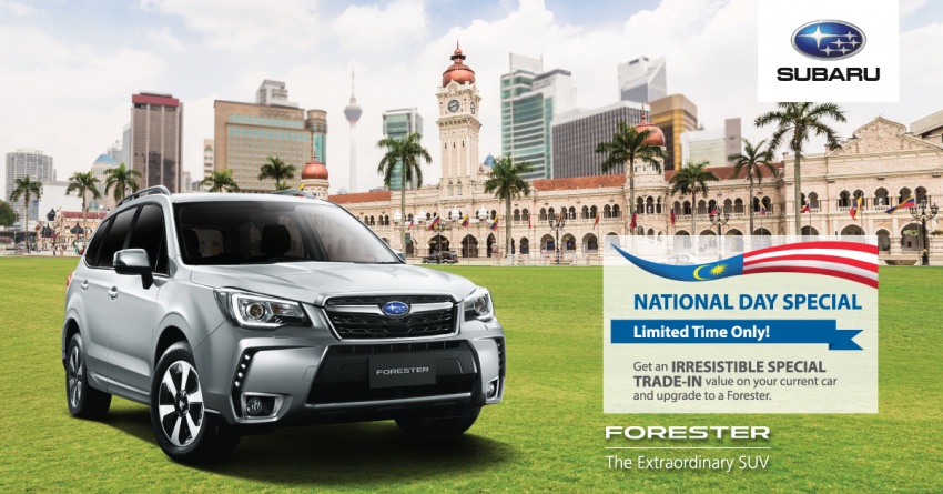 AD: Subaru National Day Special – XV at RM109,968, free bodykit; Forester at RM113,890, special trade-in 704604