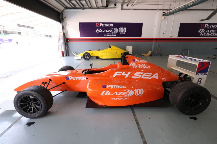 Driving a Formula 4 SEA race car fuelled by Petron 704257