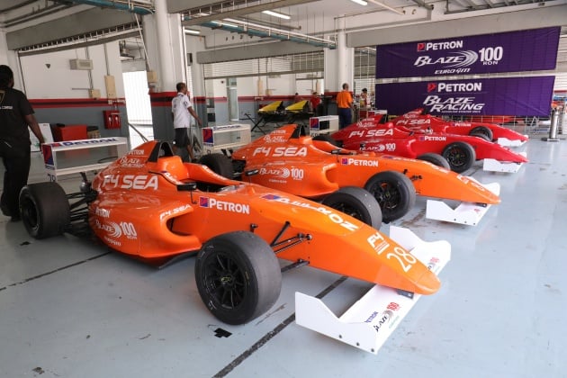 Driving a Formula 4 SEA race car fuelled by Petron