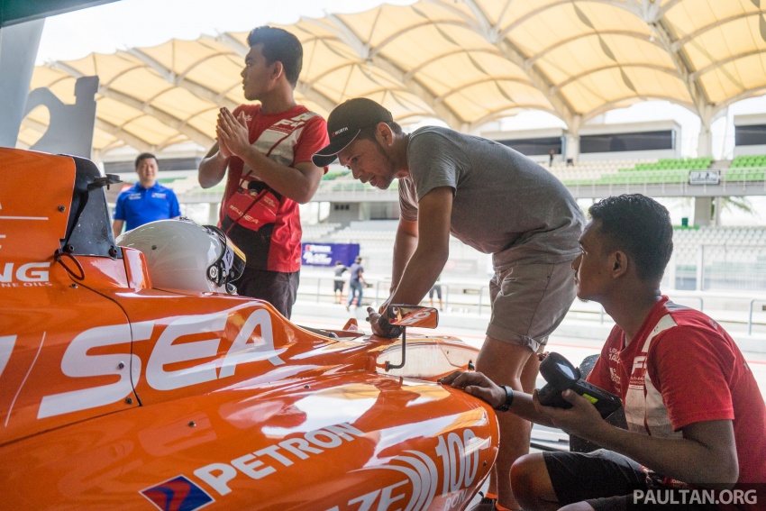 Driving a Formula 4 SEA race car fuelled by Petron 704649
