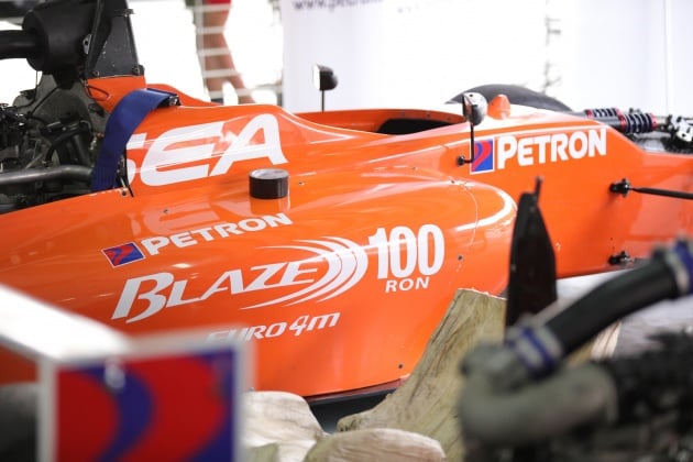 Driving a Formula 4 SEA race car fuelled by Petron
