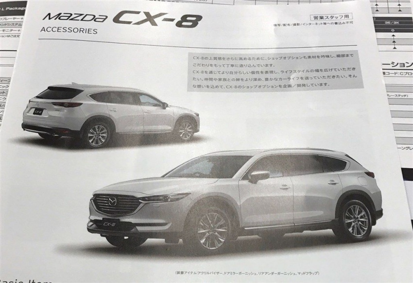 Mazda CX-8 – risalah SUV tiga baris kerusi bocor 694266