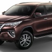 Toyota Fortuner pasaran Thailand terima kemaskini