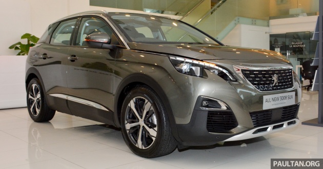 2017 Peugeot 3008 SUV in Malaysia – 1.6 litre turbo engine, 165 hp/240 Nm, two variants, from RM143k