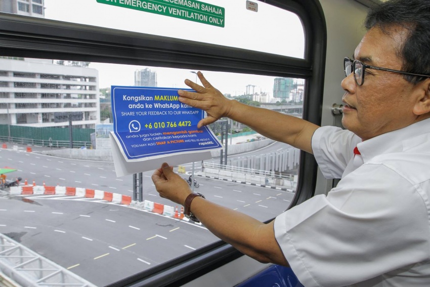 RapidKL sediakan talian khas untuk pengguna respon berkenaan perkhidmatan LRT, MRT dan Monorel 692411