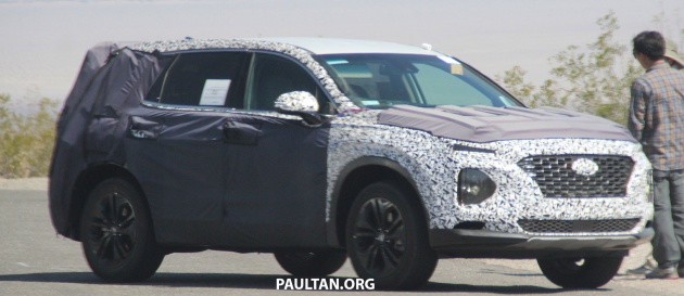 SPYSHOTS: Next-gen Hyundai Santa Fe seen testing