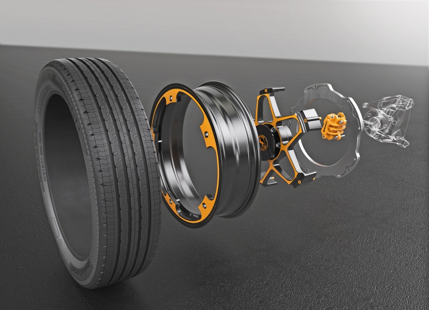 Continental perkenal teknologi roda dan brek baru untuk kenderaan elektrik – dibina daripada aluminium 700251