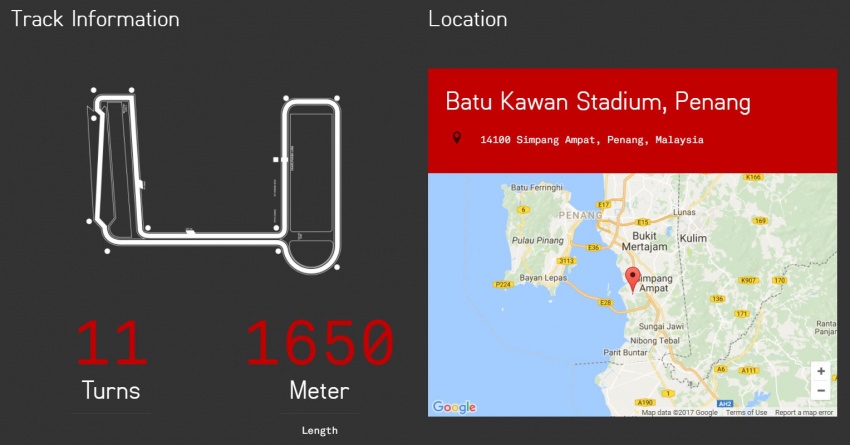 Toyota Vios Challenge – Batu Kawan track information 695103