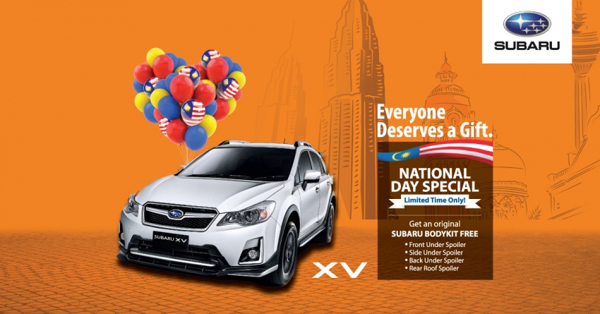 AD: Subaru National Day Special – XV at RM109,968, free bodykit; Forester at RM113,890, special trade-in 704605