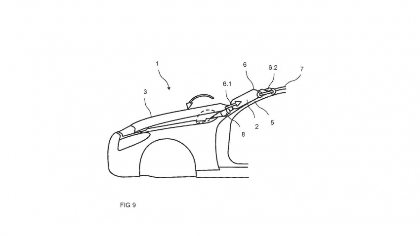 Mercedes-Benz patent for external A-pillar airbag filed 695141