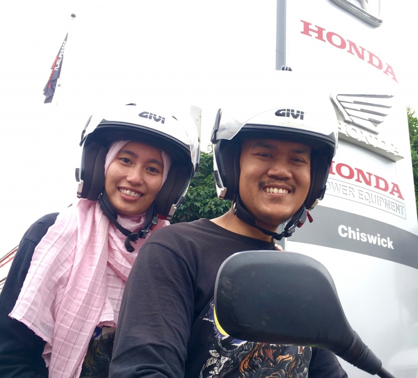 Malaysian couple take Honda RS150R supercub on extended honeymoon ride across 24 countries 706646