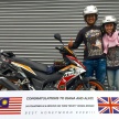 Malaysian couple take Honda RS150R supercub on extended honeymoon ride across 24 countries