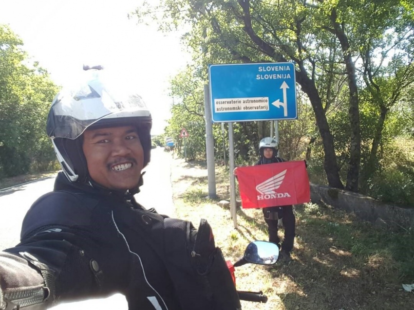 Malaysian couple take Honda RS150R supercub on extended honeymoon ride across 24 countries 706669