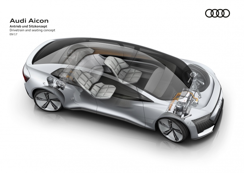 Audi Aicon concept – Level 5 autonomous driving, no steering wheel or seat belts, 800 km full EV range 708926