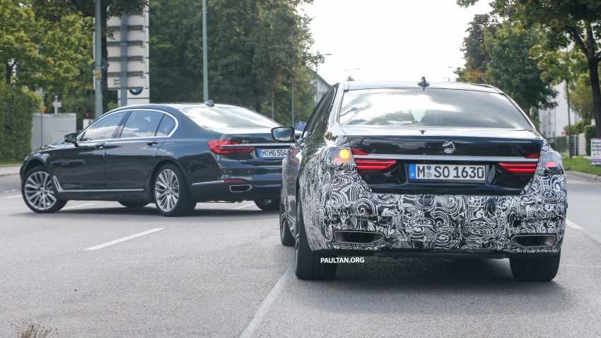 SPYSHOTS: G11/12 BMW 7 Series facelift out testing 715590