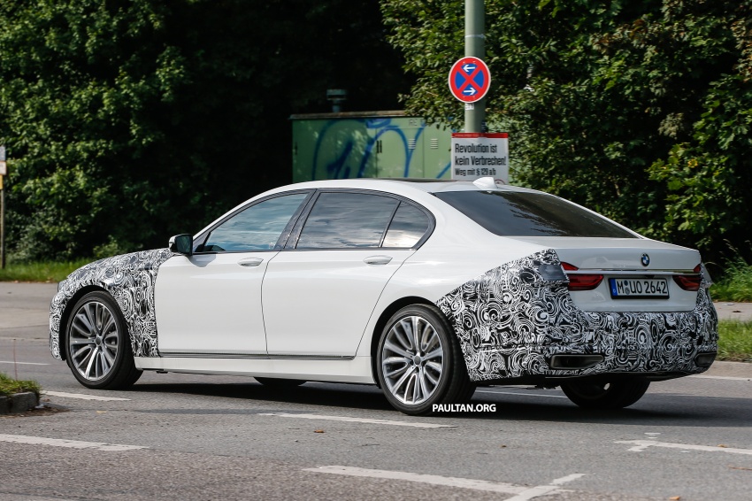 SPYSHOTS: G11/12 BMW 7 Series facelift out testing 715588