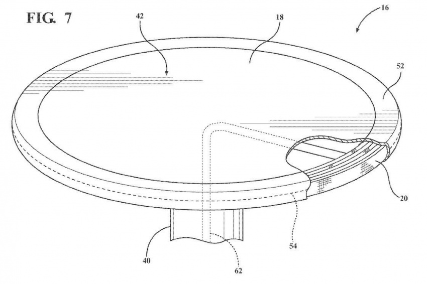 Ford files patent for retractable table with airbag 713667