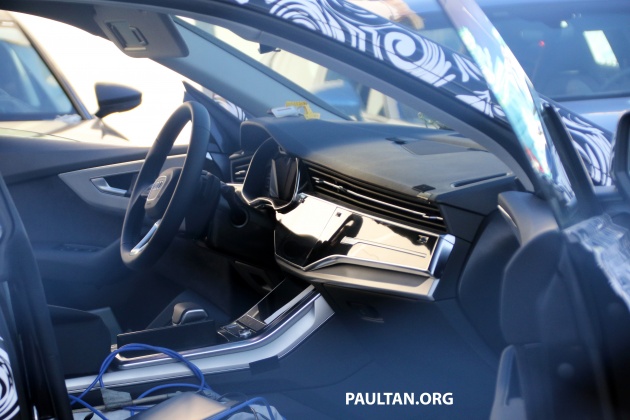 SPIED: Audi Q8 with more appropriate interior spotted