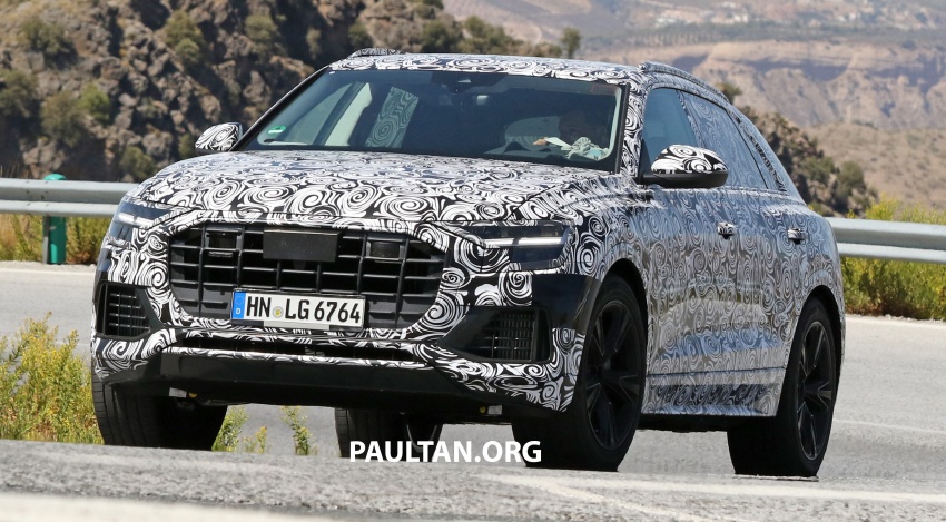 SPIED: Audi Q8 with more appropriate interior spotted 713575
