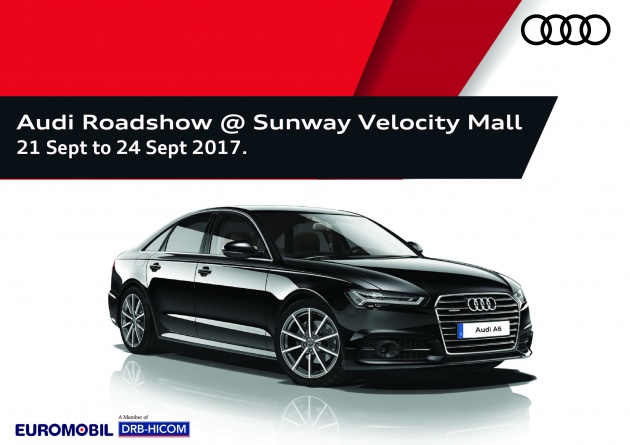 AD: Audi showcase by Euromobil at Sunway Velocity Mall from September 21-24; own an A6 from RM263k