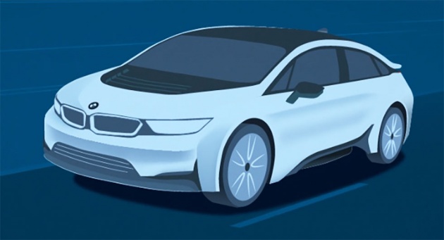 BMW teases sleek electric sedan concept for Frankfurt
