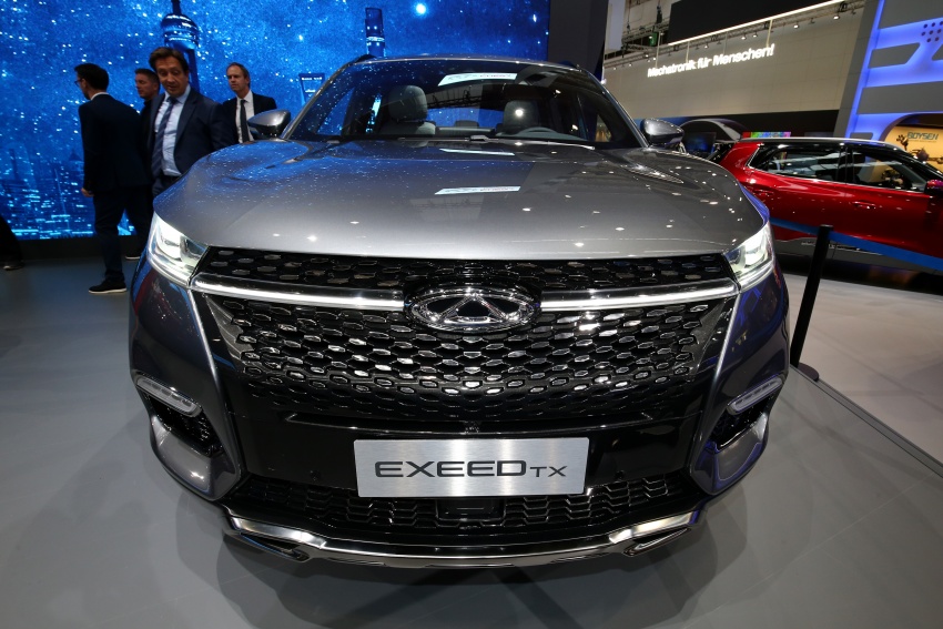Chery Exeed TX unveiled in Frankfurt – PHEV version to arrive first; 1.8 l/100 km, 0-100 km/h in six seconds 712553