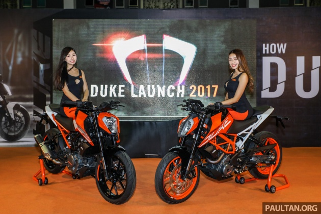 KTM Duke 250 dan 390 2017 dilancarkan di Malaysia – harga jualan masing-masing RM21,730 dan RM28,800